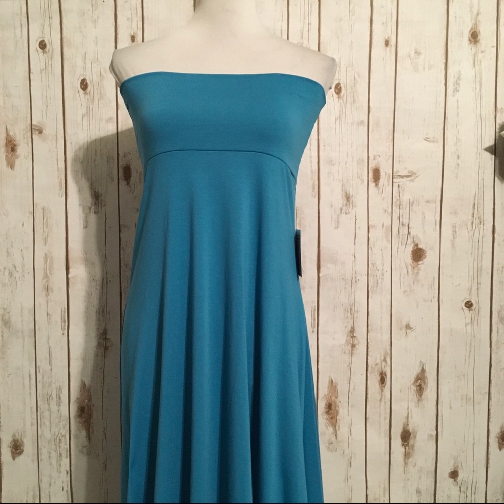 Solid Blue Maxi - Picture 2 of 4